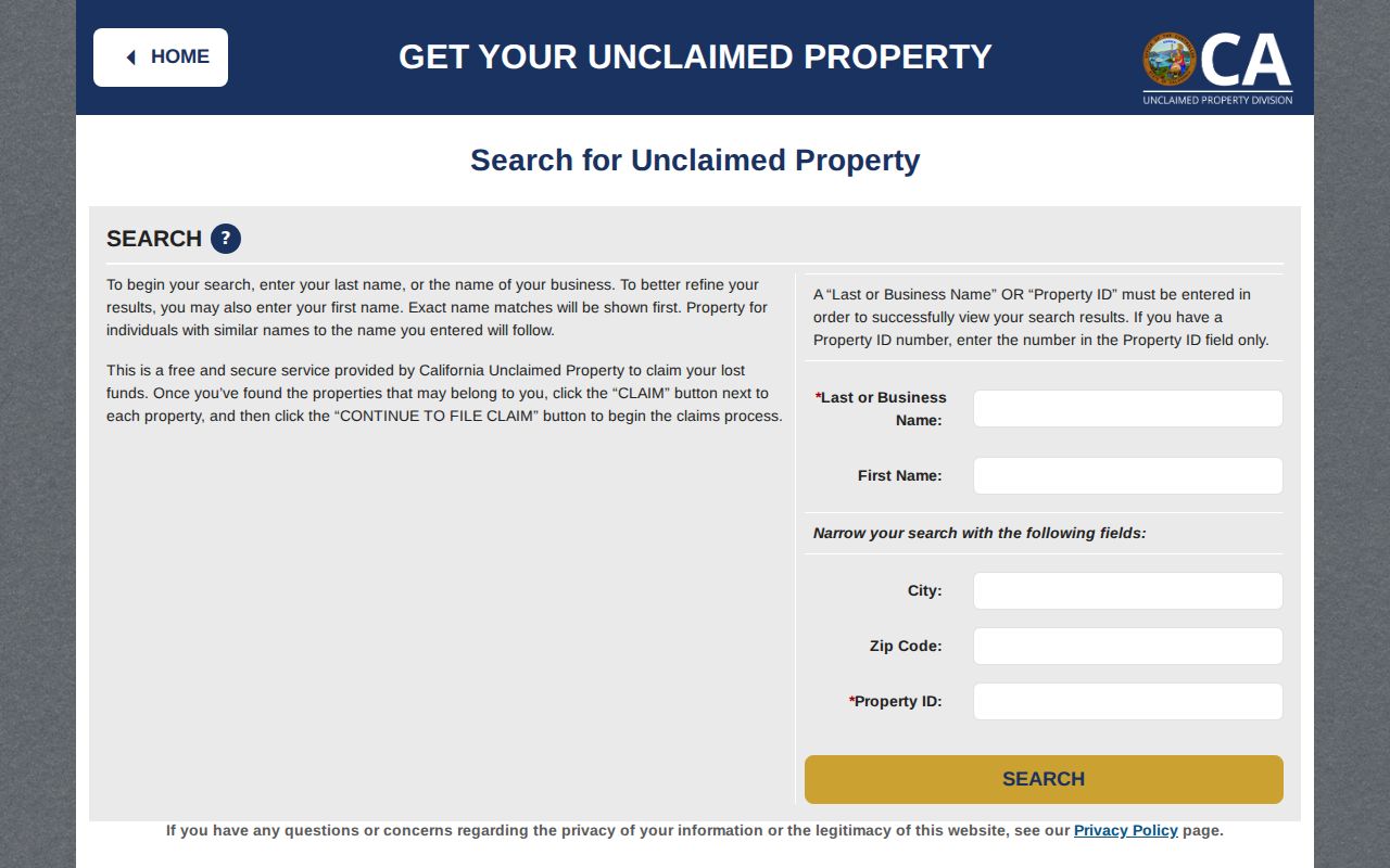Redwood City residents directory California unclaimed property search